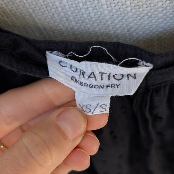 Emerson Fry India Midi Sundress in Black Swiss Dot Organic, size XS-S - Picture 4 of 8